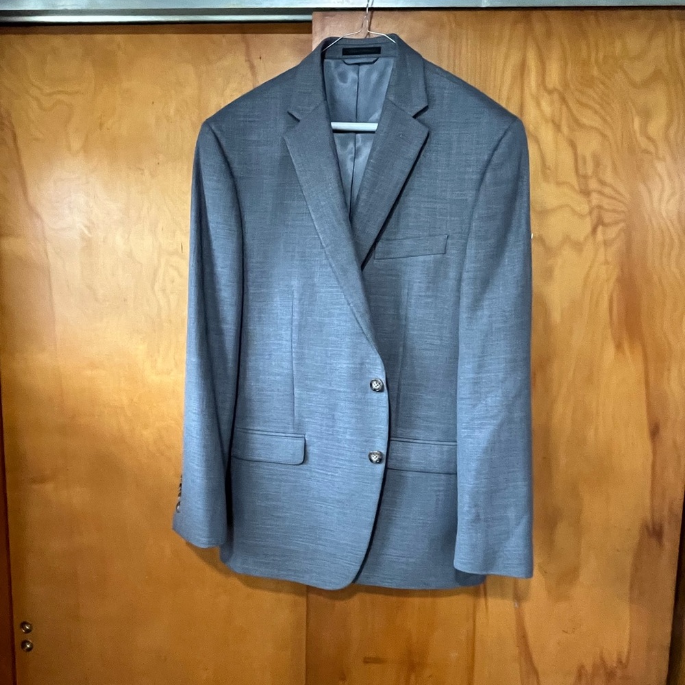 Ralph Lauren Tailored Gray Two-Button Blazer
